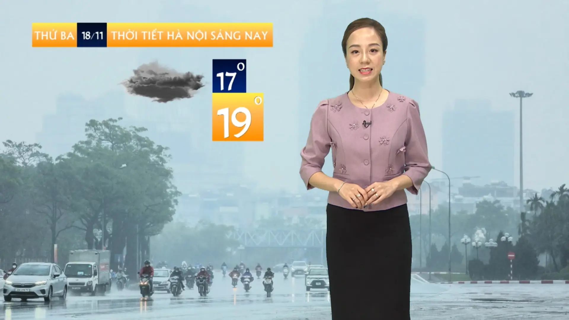 Dự báo thời tiết trưa | 18/11/2025